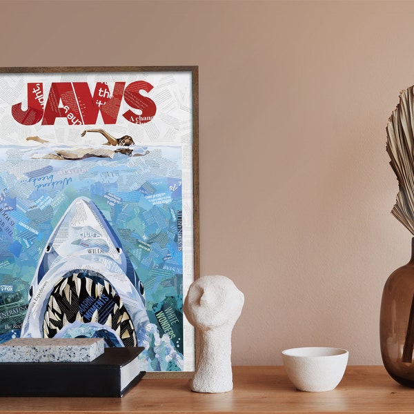 Jaws Canvas Etsy