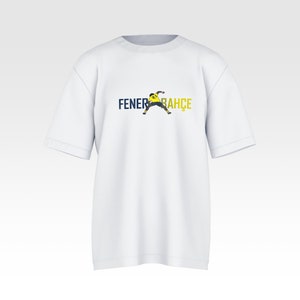 Fenerbahce Osayi Fight Tshirt, Osayi Oversize Tee, Fenerbahce Osayi Steel Design Tshirt, white fb tshirt, Oversize fenerbahce tee