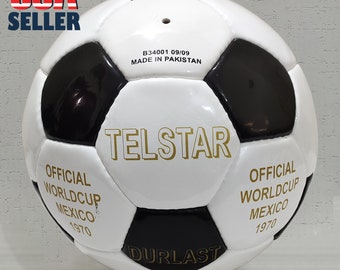 Telstar Durlast 1970 | OMB | Coupe du monde de football 1970 | Balle synthétique | Cadeau gratuit