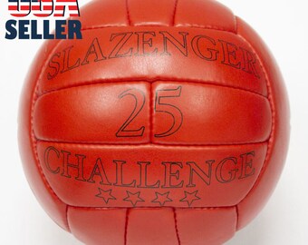 Slazenger 25 Challenge | Official Match ball | FIFA World Cup 1966 | Genuine Leather | with Free Gift