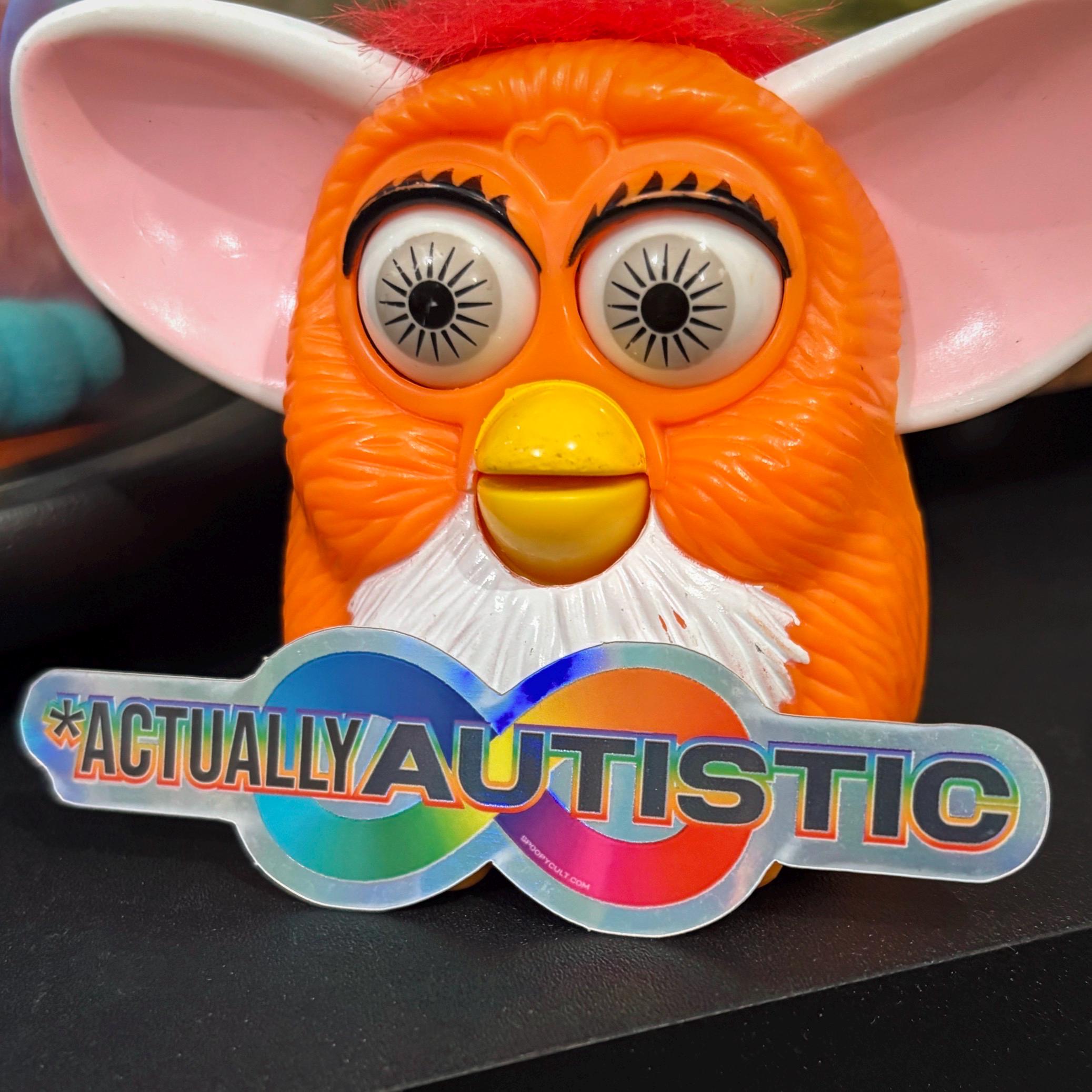 Actually Autistic Holographic Sticker - Etsy
