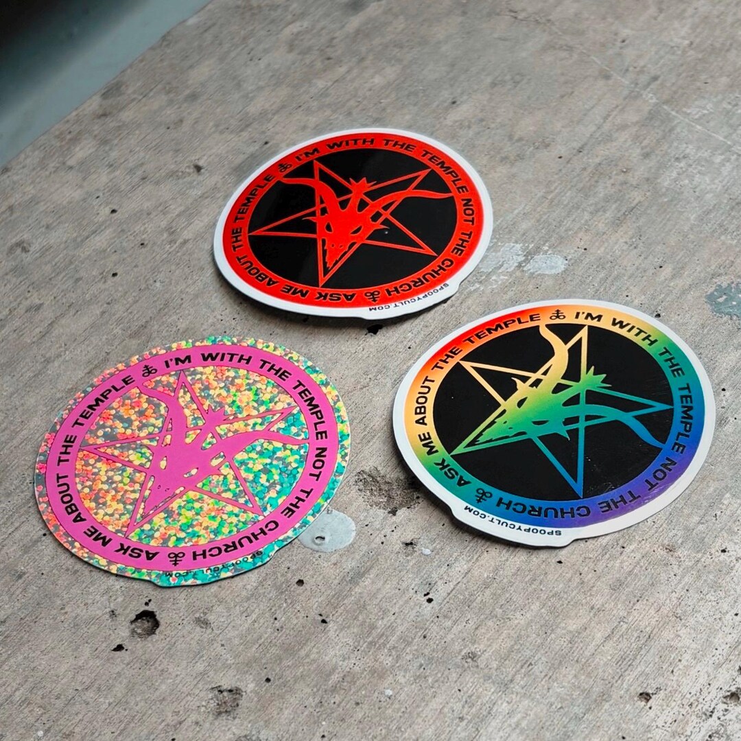 I’m With the Temple, Not the Church Sticker - Etsy