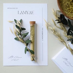 Gastgeschenke, Henna-Fläschchen, Geschenkkarten, Henna-Fläschchen