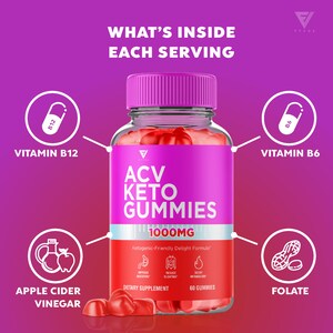 ACV Keto Gummies, Keto ACV Gummies Apple Cider Vinegar Folate Vitamin Supplement 1000MG, ACV Keto Gummies image 4