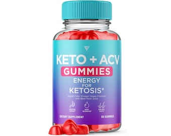 Keto ACV Gummies, Keto + ACV Gummies Apple Cider Vinegar Folate Vitamin Supplement 1000MG, Keto + ACV Gummies