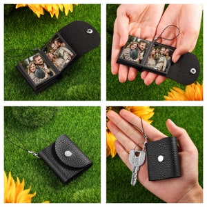Mini photo album keychain with 5 or 10 photos - Mini photo book - personalized photoalbum keychain - customized photo gifts ideas