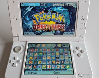 Custom 3DS XL With 128GB SD, Games, Stylus, Charger, Homebrew Modded Handheld Console - Choose Color - Fast Shipping!