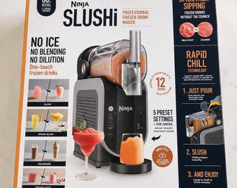 Máquina para hacer bebidas congeladas Ninja SLUSHi / Sin hielo, tecnología de enfriamiento rápido