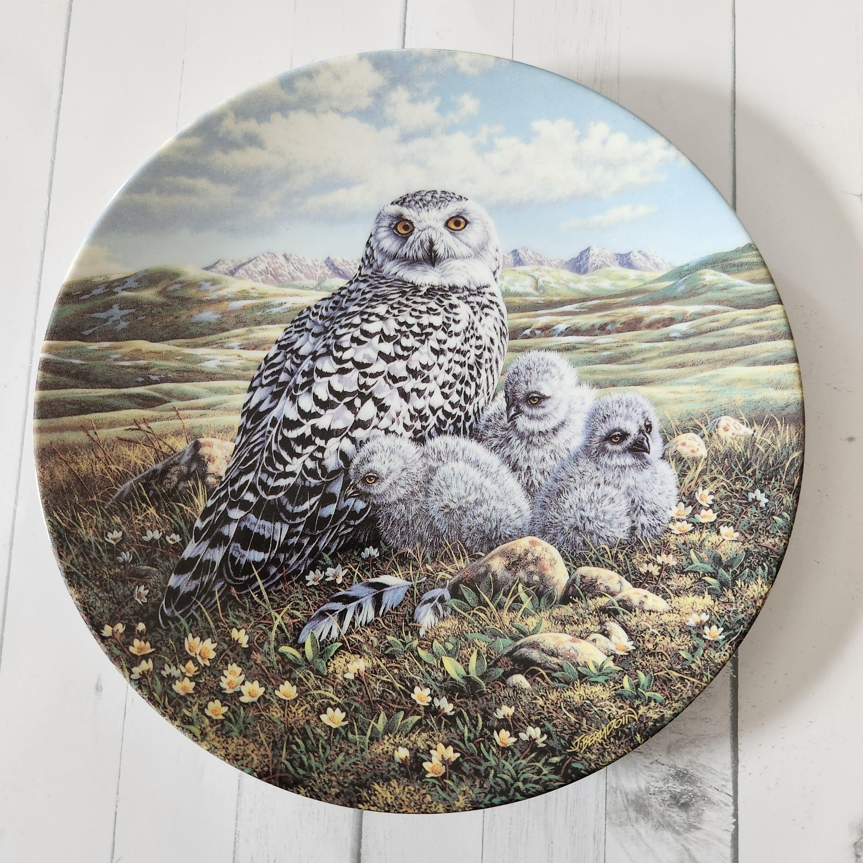 Snowy Owls Knowles Plate: Jim Beaudoin Artic Spring Collectible