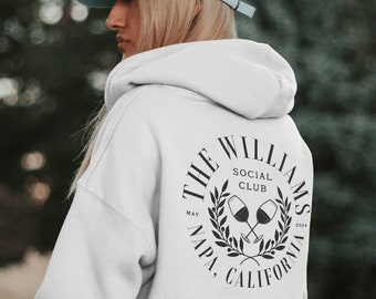 Personalized Bridal Zip Up, Bridesmaid Getting Ready Sweatshirt, Custom Wedding Logo, Bridal Party Gift, Bachelorette Party Group Hoodie