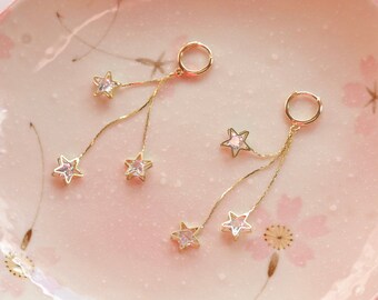Pendientes colgantes con estrella Jayda
