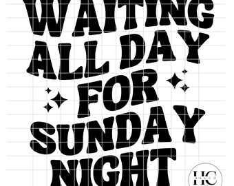 Cute Womens Football PNG, Waiting All Day for Sunday Night Shirt, Fall Football Shirt, Football Season PNG, Sunday Football PNG for shirt