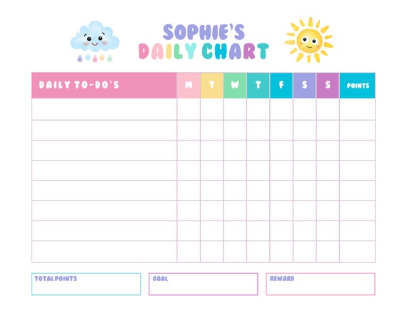 Daily To Do List for kids, chore chart, kids organization, summer chores and to-do list