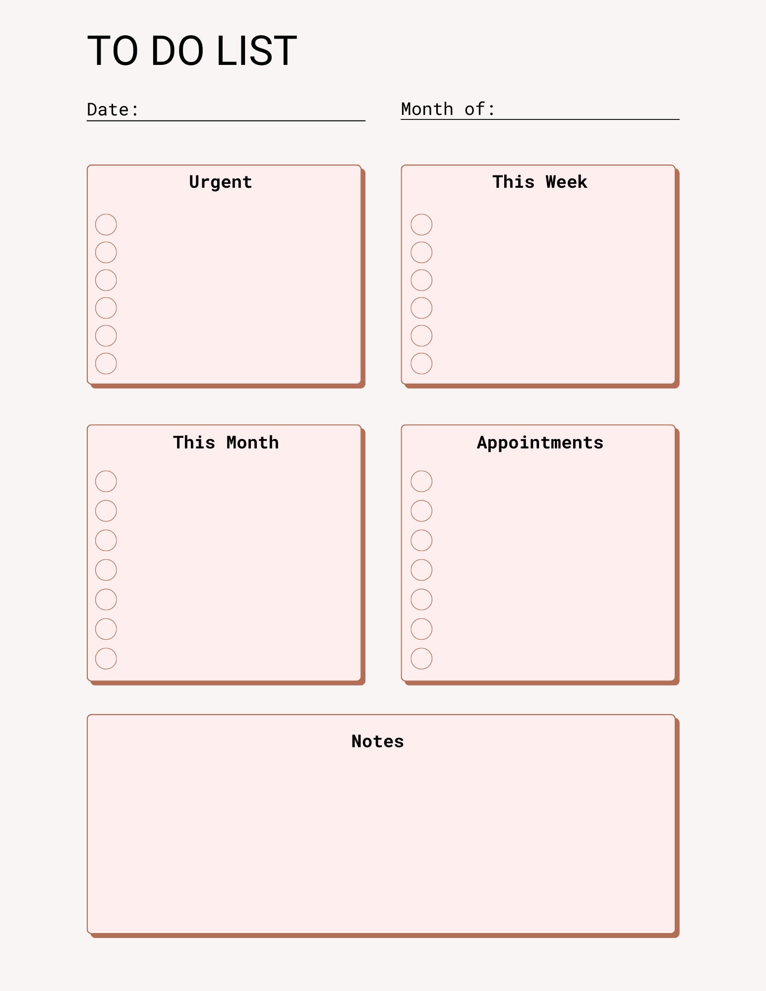 To Do List, Work List, Projects, Home To-do's, - Etsy