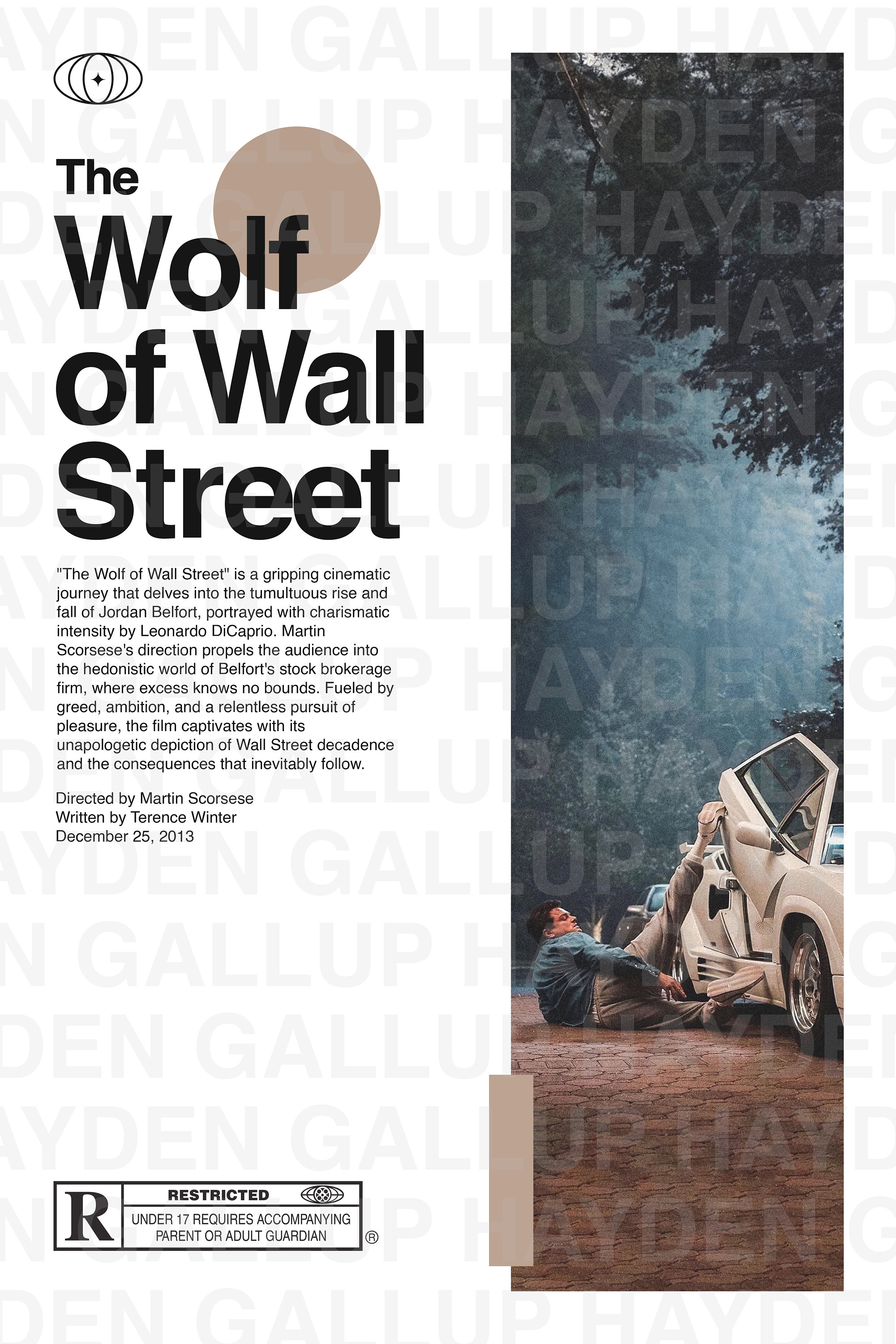 wolf of wall street movie poster