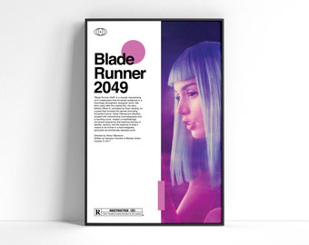 Blade Runner 2049 Movie Poster | Minimalist Wall Art (Digital Download)