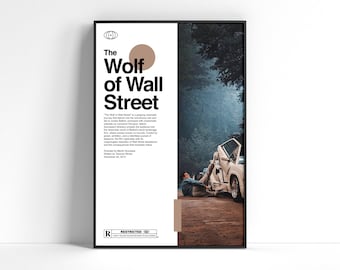 The Wolf of Wall Street Poster | Minimalist Wall Art (Digital Download)