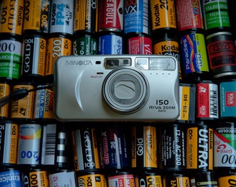 Minolta 150 Rivia Zoom Date in Mint Condition Compact 35mm Point and Shoot Film Camera