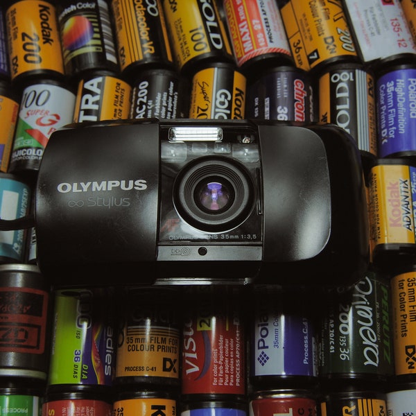 Olympus µ[mju:] Appareil photo compact 35 mm Mju 1 stylet infini « viser et déclencher »