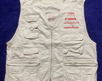 Canon y2k photographer videographer memorabilia vest for all your lens caps and filters