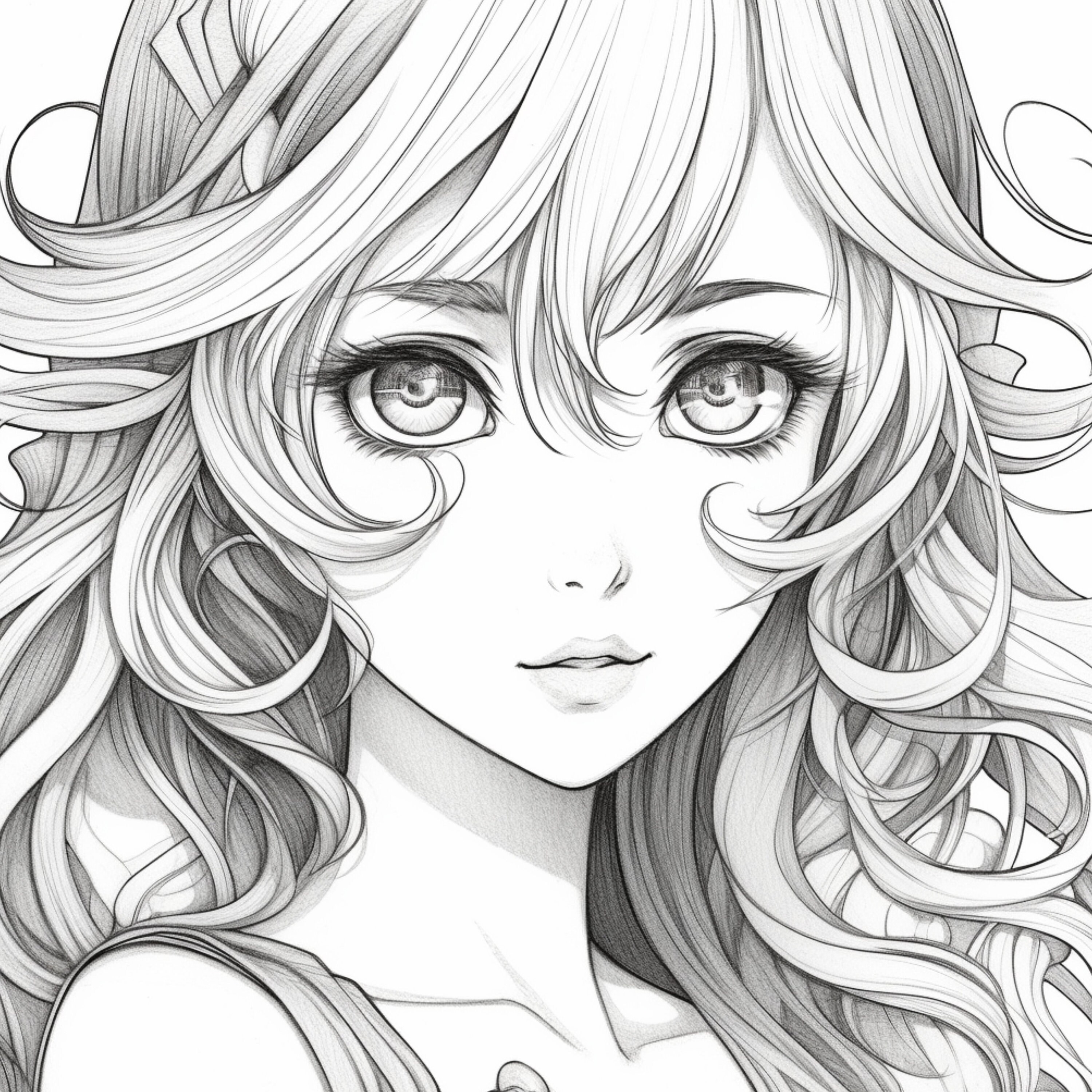 Anime Manga Marvels Coloring, 20 Exquisite Pages, Digital PDF Download