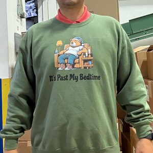 It&#39;s Past My Bedtime Shirt, Funny Sleppy Bear Sweater, Funny Bear Meme Shirt, Trendy Unisex Shirt, Gift For Her, Funny Saying Shirt