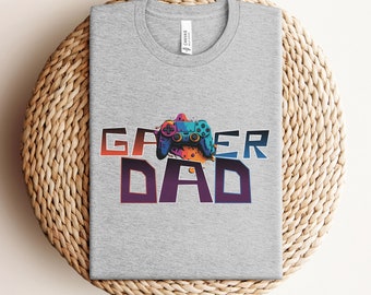 Camiseta divertida para papá gamer, camiseta para amante de los videojuegos