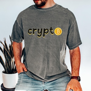 Crypto Comfort Colors Unisex T-shirt, Cryptocurrency Tee, Bitcoin Shirt, Ethereum Apparel, Blockchain Clothing