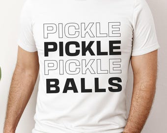 Pickleballs Graphic Tee, Sport Shirt, Gift for Her