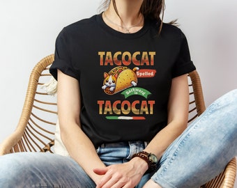 Rolig tacokatt-tröja: Palindrom Foodie-tröja