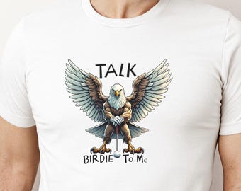 Grappig golfshirt: Talk Birdie To Me, cadeau golfer