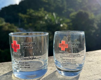 Gepersonaliseerd whiskyglas, medisch whiskyglas, whiskycadeaus, whiskyglas op maat, cadeau voor papa, vaderdagcadeau, Scotch Glass