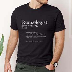 Funny Day Drinking Shirt, Rum Definition Shirt, Alcoholic tee, Shirt for BBQ, Gift for Rum drinker, Cocktail shirt, Drink tshirt