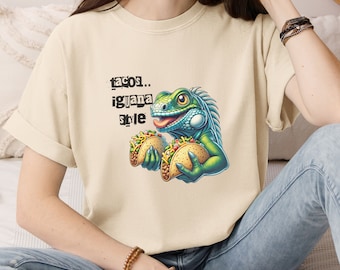 Iguana Taco Shirt: Funny Foodie Graphic Tee