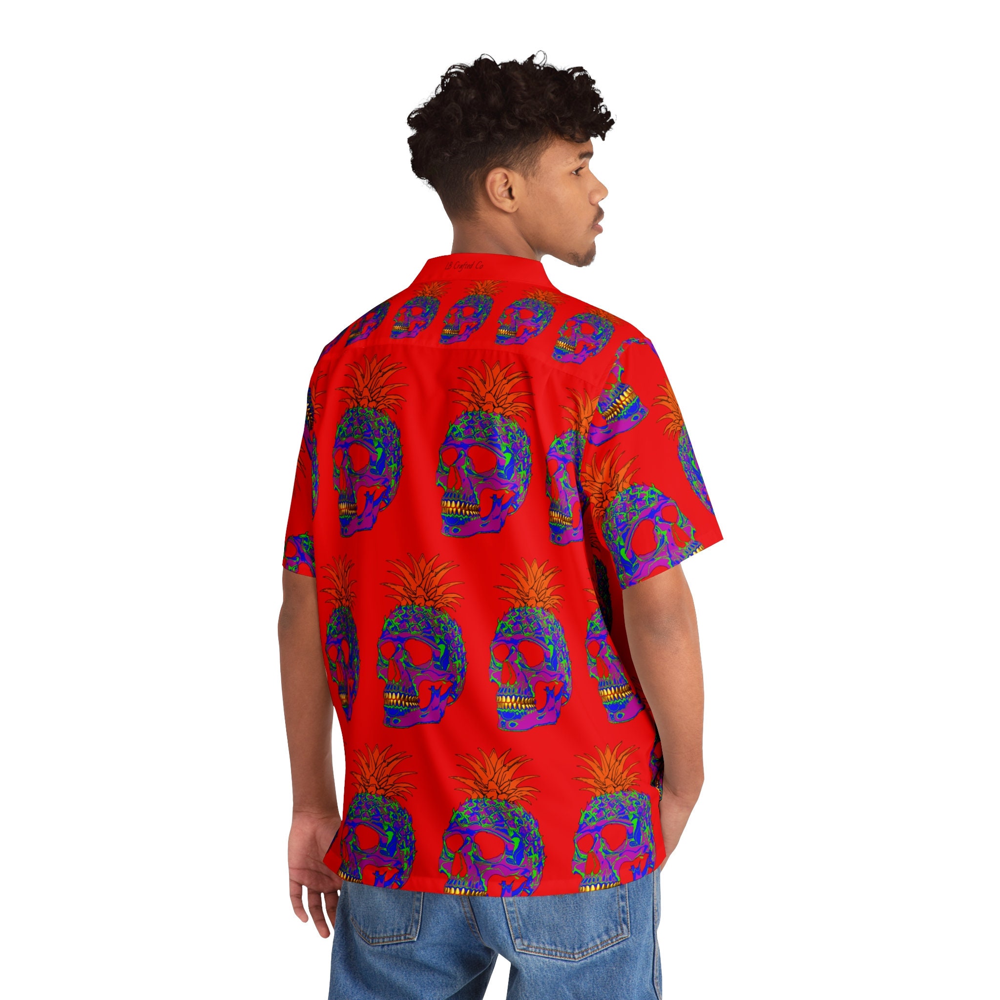 Discover Camisa Hawaiana Roja Vintage Unisex