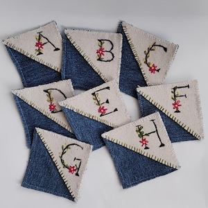 Monogrammed Corner Bookmark