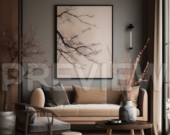 10 Frame Mockup Bundle Japandi Style , Digital Wall Art Mockup , Poster Mockup , Modello Frame Art Mockup , PSD Frame Mockup , Mock Up