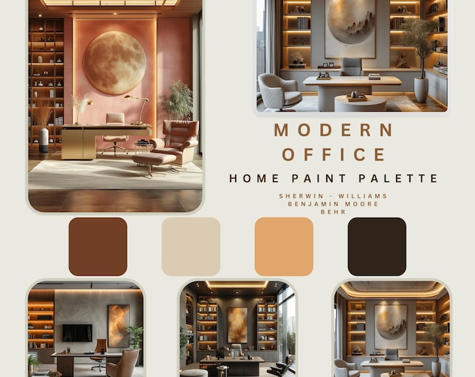 Sherwin Williams, Modern Office Paint Palette, Home Paint Colors, Whole ...