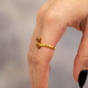 Minimalist Zircon Ring, Handmade Jewelry, Adjustable Ring, Statement Rings, Wedding Gift, Gift for Her, Handmade Rings, Birthday Gift image 3
