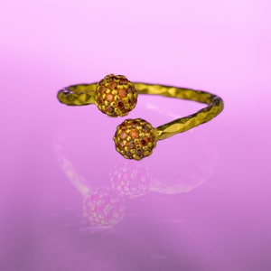 Minimalist Zircon Ring, Handmade Jewelry, Adjustable Ring, Statement Rings, Wedding Gift, Gift for Her, Handmade Rings, Birthday Gift image 1