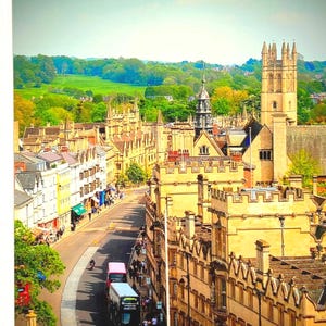 Oxford University, White Card, 5 x 7, Original Photography, Graduation, Birthday, Co-Worker