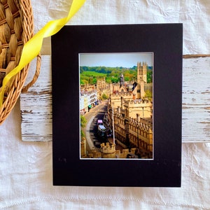City Scape Wall Art, Oxford High Street, 8x10 Mat, Original Photography, C.S. Lewis, Graduation, Gifts For Husband Or Dad, Office Decor