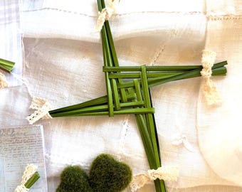 Saint Brigid's Cross, Handwoven, Traditional Style, 6"x6"