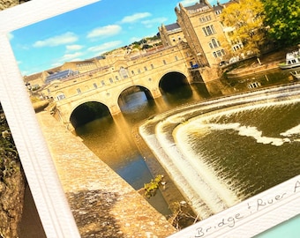 Bath, England Set of 5 Photography Cards, Jane Austen & Bridgerton Inspired, White