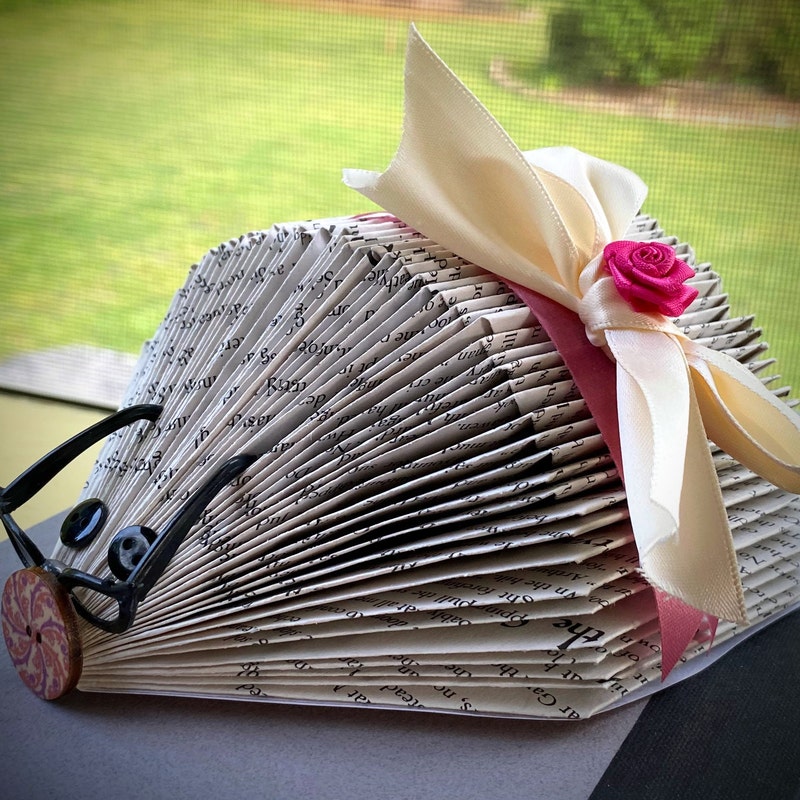 Repurposed Book - Etsy