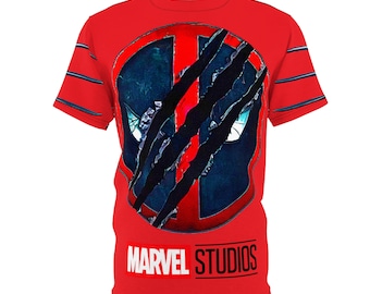 Camiseta Deadpool Rojo + Garras de Lobezno