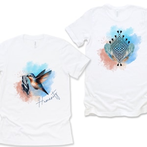 Hummingbird & keffiyeh | Palestine Humanity Shirt | Charity Donation | Palestine Peace Shirt | Keffiyeh Print Shirt | Support Palestine
