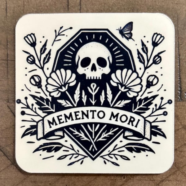 Memento Mori - Remember You Must Die | Christian Laminated Vinyl Sticker/Decal